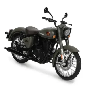 Maisto Royal Enfield Classic 350 Signals Marsh Grey 1:12 Scale Down Model