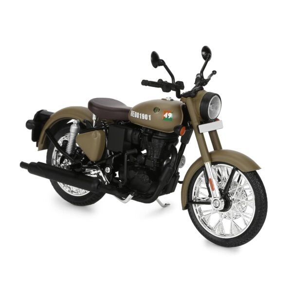 Maisto Royal Enfield Classic 350 Stormrider Sand 1:12 Scale Down Model - Image 4