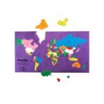 Mapology World Map Puzzle – Country Shaped Pieces, Educational Toy for Kids (100 Largest Countries, 68 Pcs) - Image 5