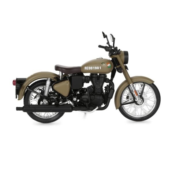 Maisto Royal Enfield Classic 350 Stormrider Sand 1:12 Scale Down Model - Image 3