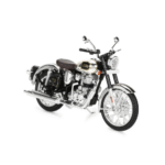 Maisto Royal Enfield Classic 350 Chrome Black 1:12 Scale Down Model