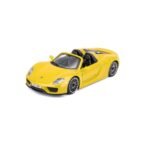 Bburago Porsche 918 Spyder 1:24 Scale Diecast Car – Collectible Model with Detailed Interiors & Opening Doors
