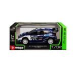 Bburago Ford Fiesta WRC 2017 M-Sport Ott Tänak – 1:32 Scale Diecast Model Car - Image 3