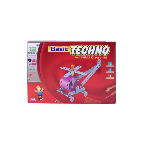 Basic Techno Mechanical Kit for Kids | 95 Pc STEM Construction Set