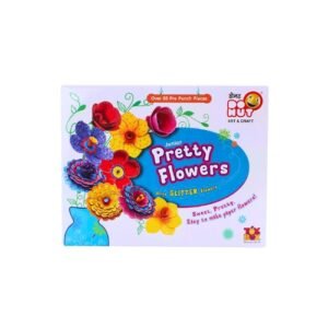 flower paper craft kit for kids, ratnas pretty flower making kit