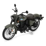 Maisto Royal Enfield Classic 350 Signals Marsh Grey 1:12 Scale Down Model - Image 2