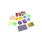Crazy Dough with 3D Shapes– Educational Colours & Shapes Learning Kit for Kids | 2-in-1 Creative Play Dough Set - Image 3