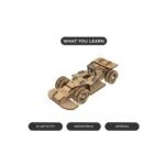 Smartivity STEM Wheels Speedster – Build Your Own Wooden Racing Car Kit (102 Pieces) - Image 3