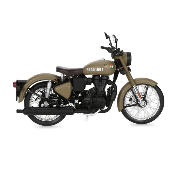 Maisto Royal Enfield Classic 350 Stormrider Sand 1:12 Scale Down Model - Image 3